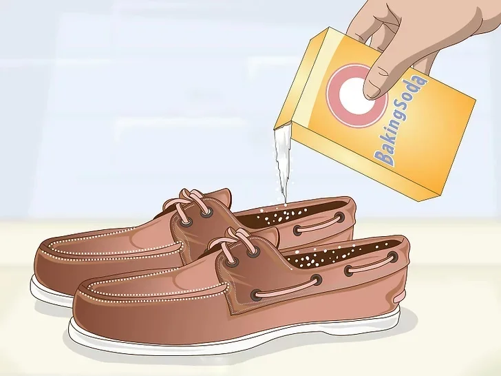 مقداری جوش شیرین داخل کفش بریزید