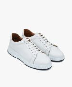 کفش چرم مردانه مدل s86 رنگ سفید - تصویر سوم