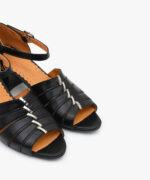 کفش چرم زنانه مدل e50 رنگ مشکی - تصویر چهارم