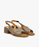 کفش چرم زنانه مدل z25 رنگ ویزون - تصویر سوم