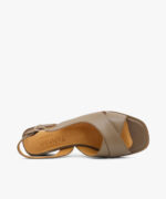 کفش چرم زنانه مدل z25 رنگ ویزون - تصویر ششم