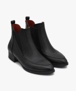 نیم بوت زنانه کد Q7 رنگ مشکی - تصویر چهارم