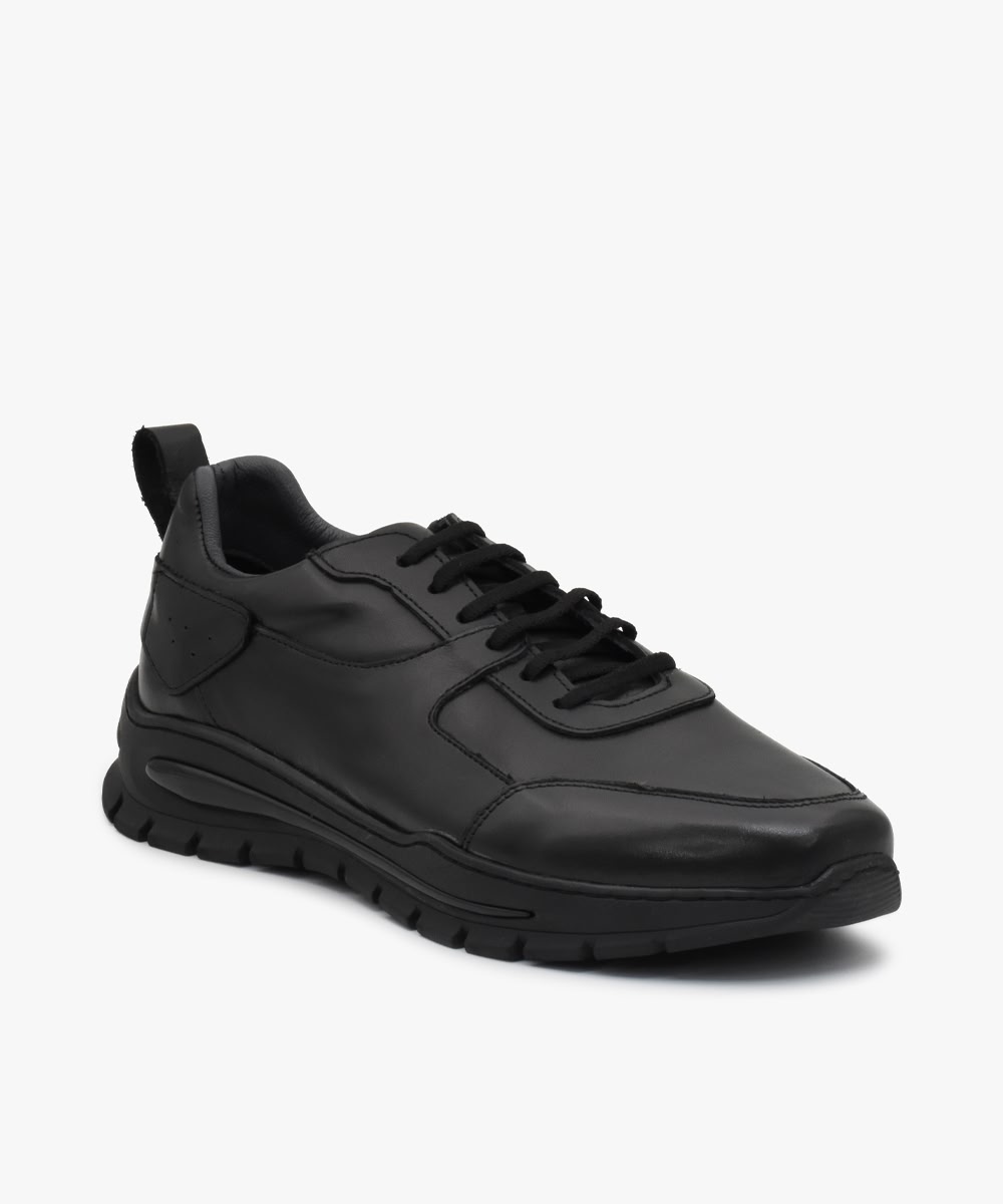 X48-black-01 کفش چرم اسپرت مردانه کد X48 - Image 1