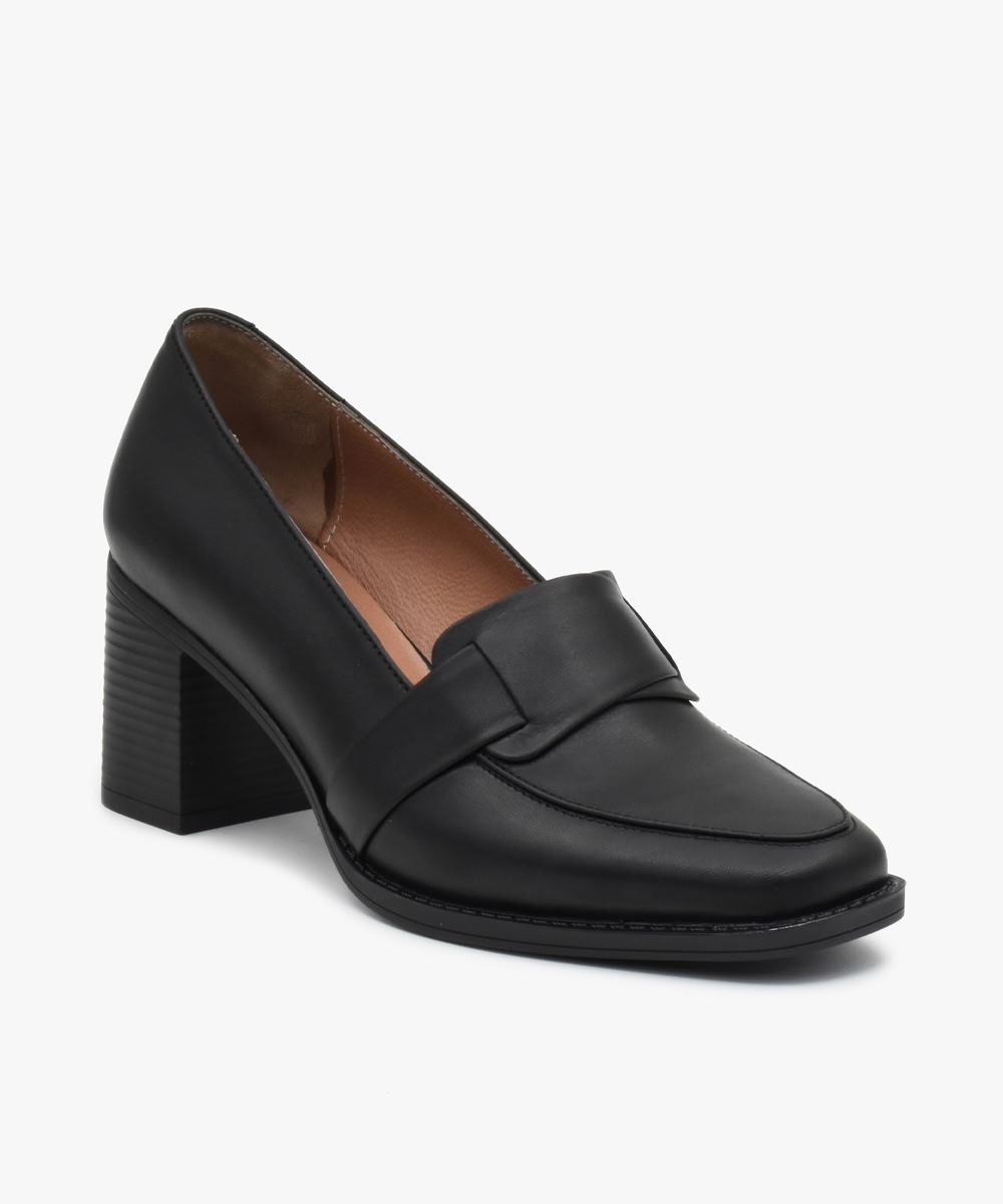 Q39-black-01 کفش چرم زنانه کد Q39 - Image 1