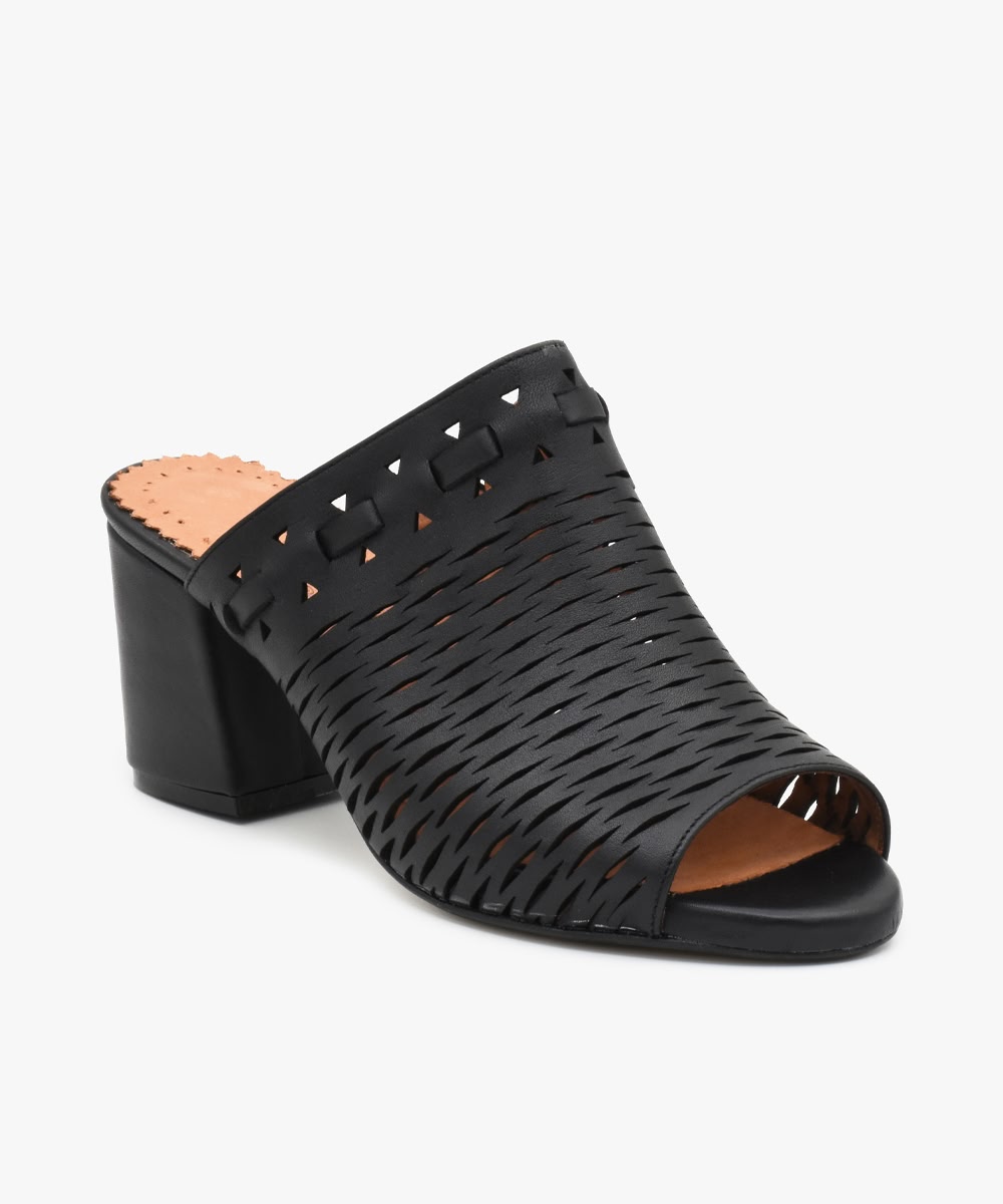 E23-black-01 صندل پاشنه دار زنانه کد E23 - Image 1