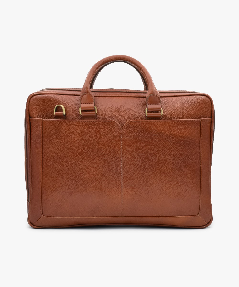 144-brown-01 کیف اداری چرم کد 144 - Image 1