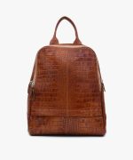 کوله پشتی چرم زنانه کد ۷۸۱ رنگ عسلی - تصویر اول