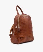 کوله پشتی چرم زنانه کد ۷۸۱ رنگ عسلی - تصویر دوم