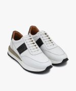 کفش چرم اسپرت مردانه کد S22 رنگ سفید - تصویر سوم