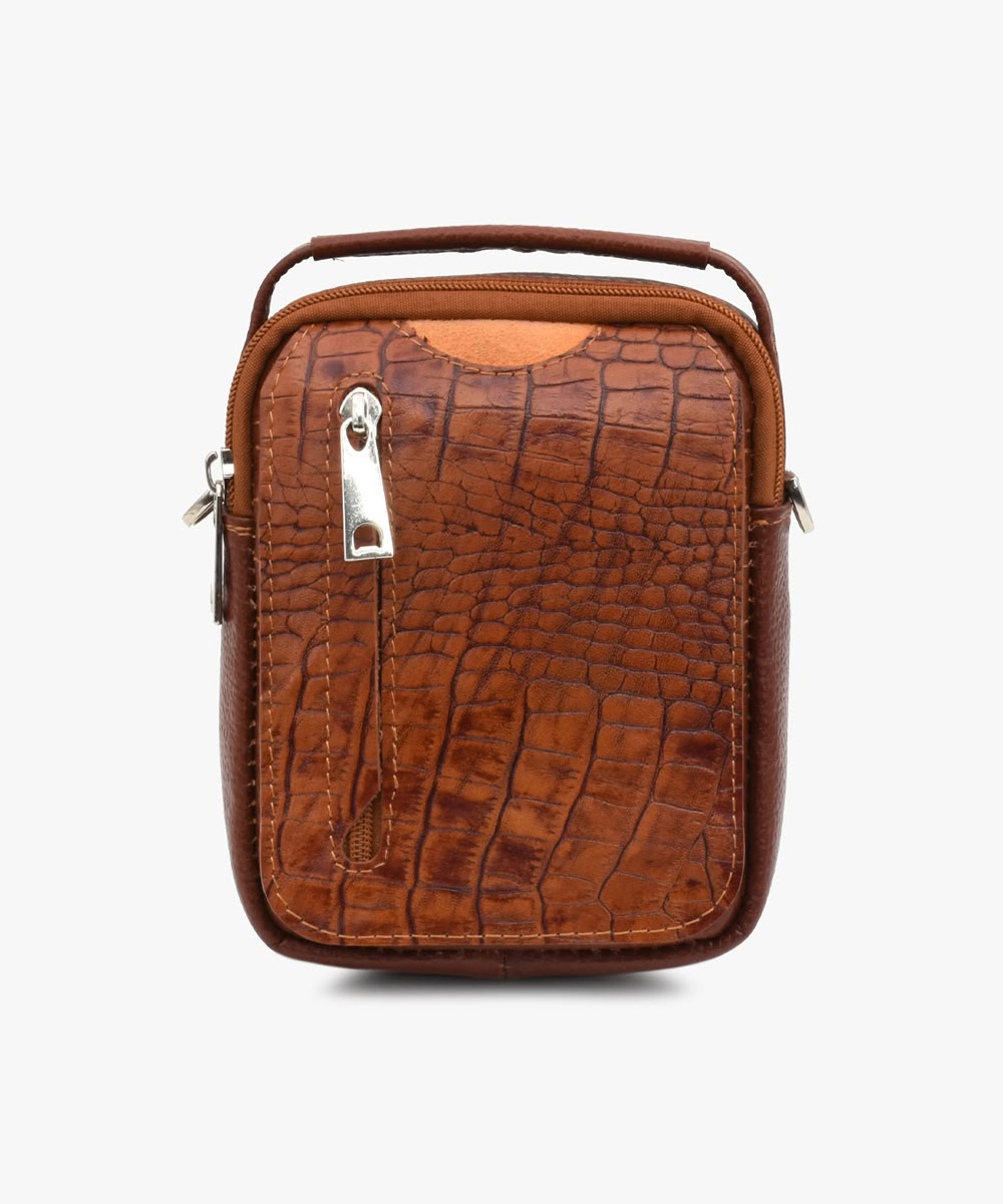 777-croco honey-01 کیف دوشی کد 777 - Image 1