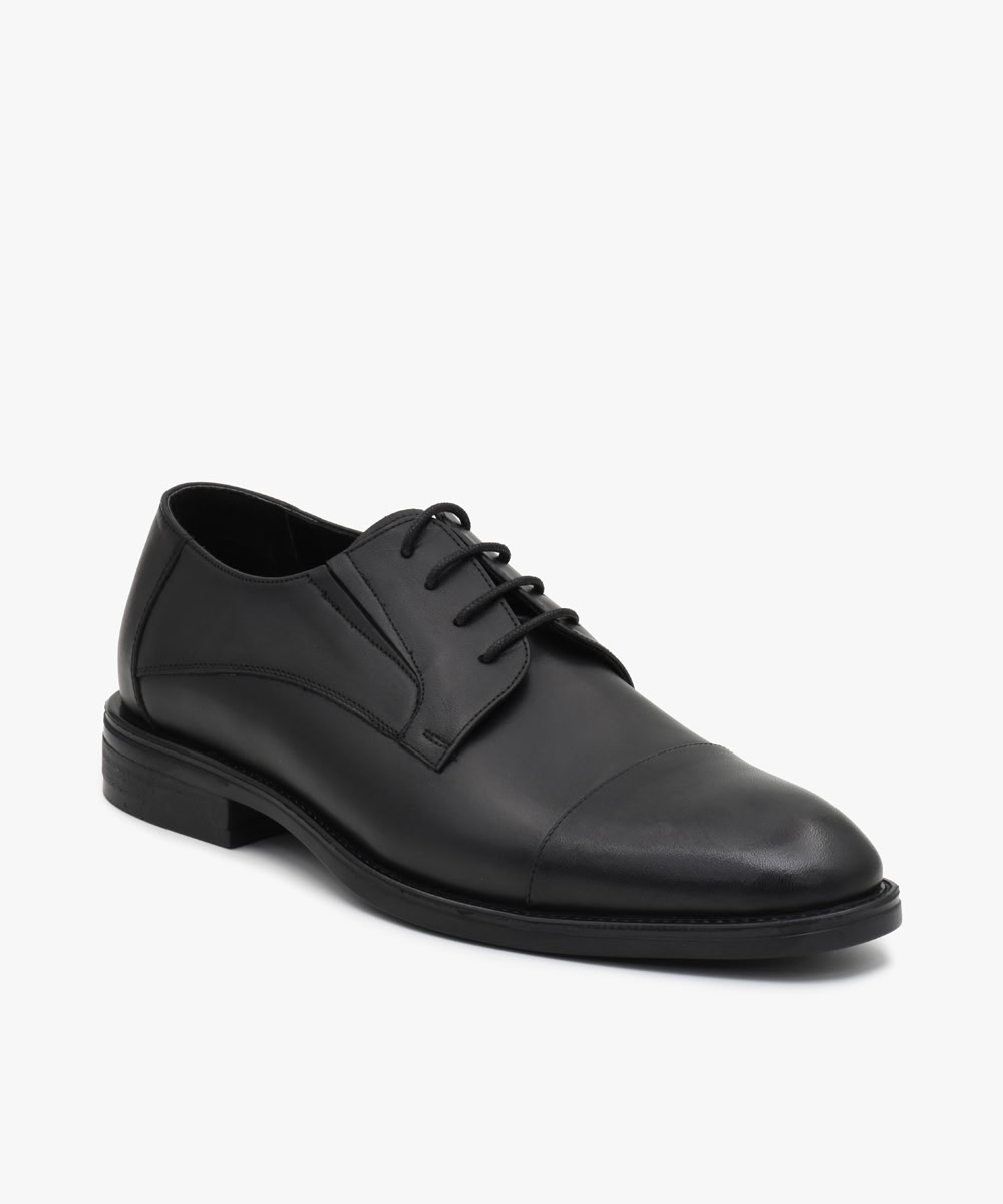 S88-black-01 کفش چرم کلاسیک مردانه کد S88 رنگ مشکی - تصویر اول