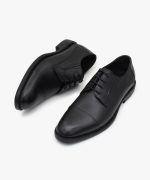 کفش چرم کلاسیک مردانه کد S88 رنگ مشکی - تصویر چهارم