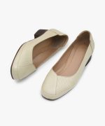 کفش مجلسی و اداری زنانه کد Z40 - کرم - تصویر چهارم